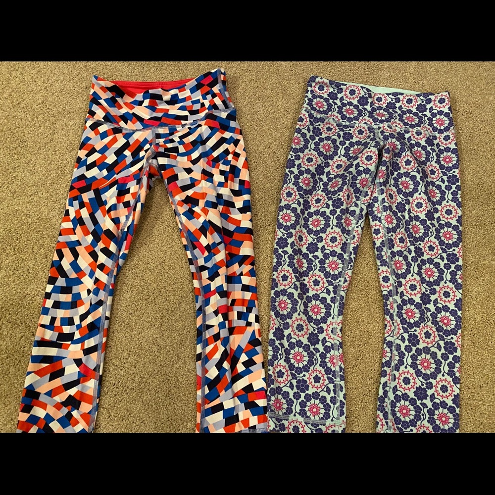 Lululemon leggings size 2 multi pattern